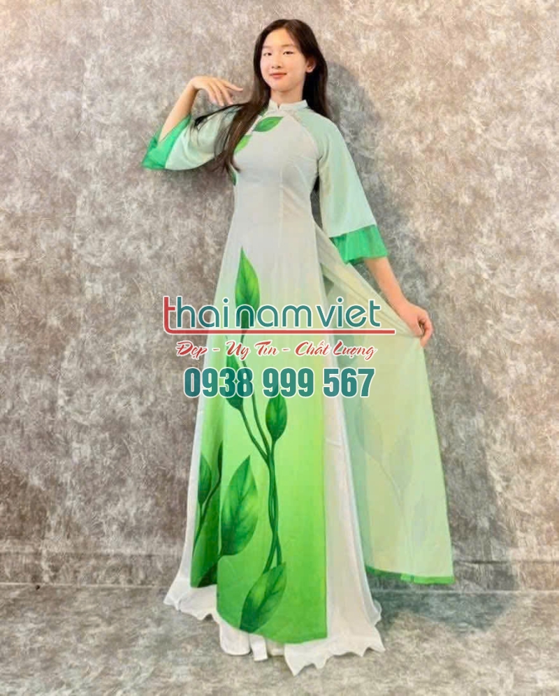 Áo Dài Nữ In 3D 024 Áo Dài Nữ In 3D 024