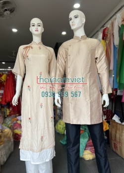 Áo Dài Cặp Nam Nữ 003 Áo Dài Cặp Nam Nữ 003