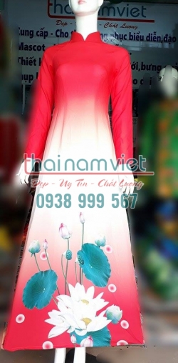 Áo Dài In Họa Tiết 020