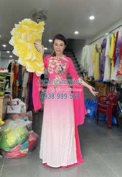 Áo Dài Lụa In 3d 003