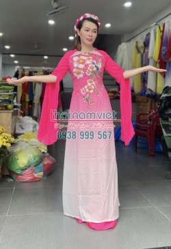 Áo Dài Lụa In 3d 003