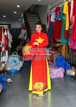 Áo Dài Lụa In 3D 008 Áo Dài Lụa In 3D 008