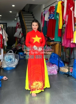 Áo Dài Lụa In 3D 008 Áo Dài Lụa In 3D 008