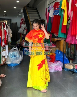 Áo Dài Lụa In 3d 016 Áo Dài Lụa In 3d 016