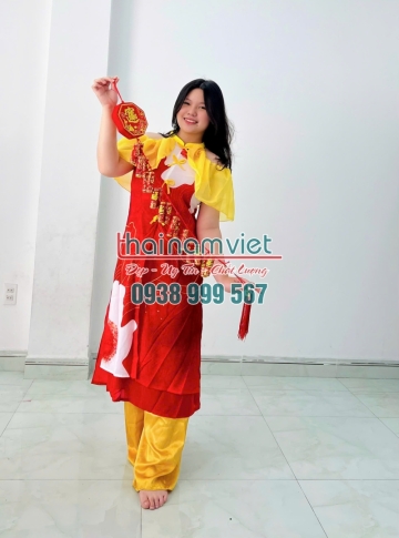 Áo Dài Lụa In 3d 020 Áo Dài Lụa In 3d 020