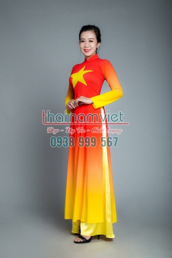 Áo Dài Lụa In 3D