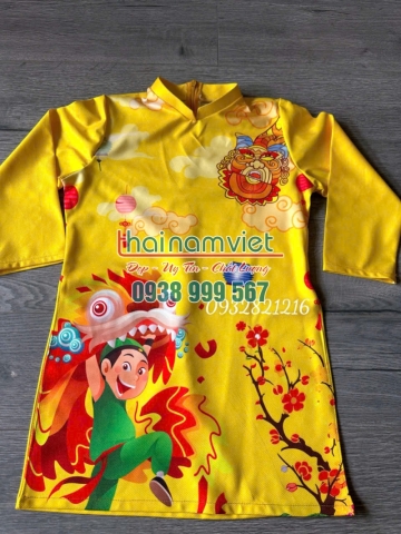 Áo Dài Nam Trẻ Em 001