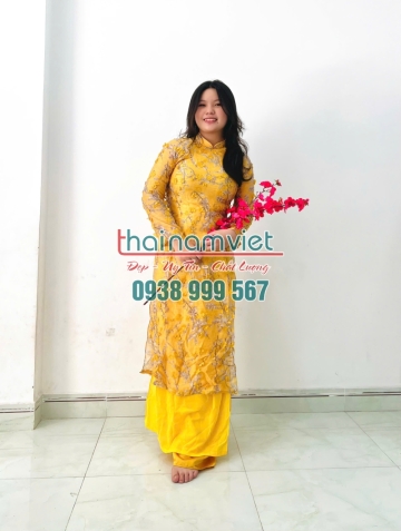 Áo Dài Nữ Hoa Thêu 001