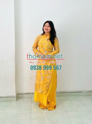 Áo Dài Nữ Hoa Thêu 001