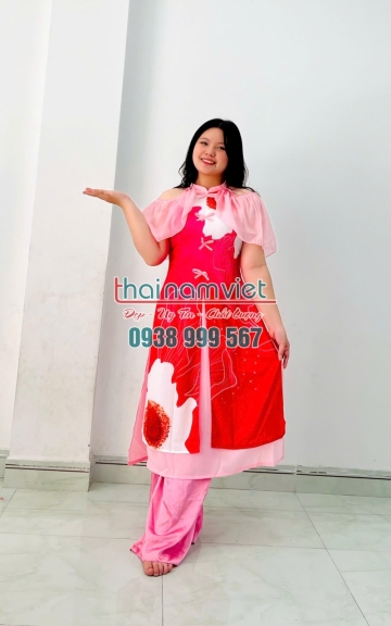 Áo Dài Nữ In 3D 021 Áo Dài Nữ In 3D 021