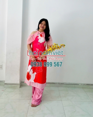 Áo Dài Nữ In 3D 021 Áo Dài Nữ In 3D 021