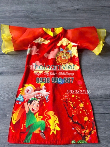 Áo Dài Nữ Trẻ Em 002