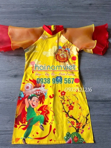 Áo Dài Nữ Trẻ Em 001
