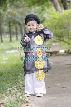 Áo Dài The Đen Nam TE