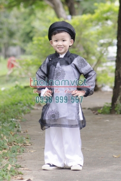 Áo Dài The Đen Nam TE