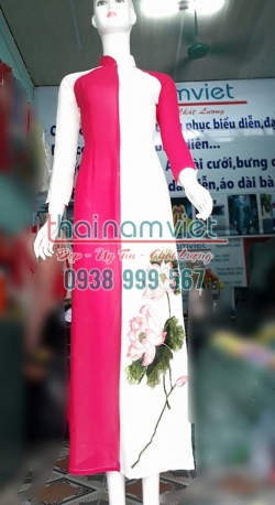 Áo Dài Thêu Hoa 3D 006