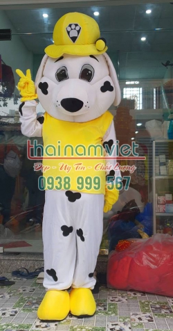 Mascot Chó Đốm Vàng Mascot Chó Đốm Vàng