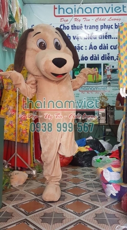 Mascot Chó Nâu Nhẹ
