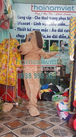 Mascot Chó Nâu Nhẹ