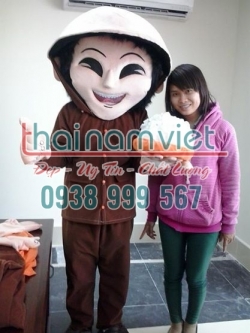 Mascot Hình Người Nông Dân