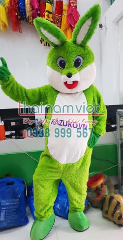 Mascot Thỏ Quảng Cáo 002