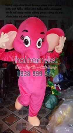 Mascot Voi Hồng
