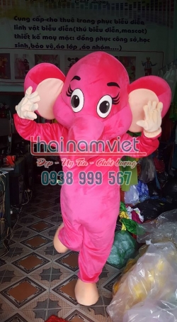 Mascot Voi Hồng