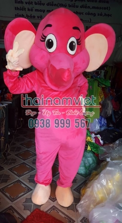 Mascot Voi Hồng