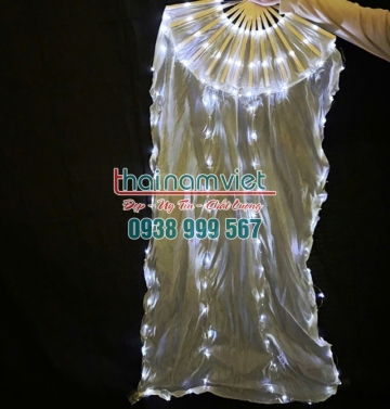 Quạt Lụa Dài Đèn Led