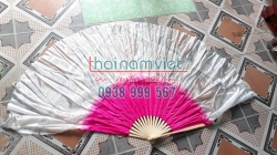 Quạt Lụa Nan Tre 001