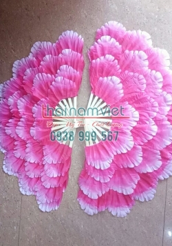 Quạt Xòe Cánh Mẫu Đơn 002 Quạt Xòe Cánh Mẫu Đơn 002