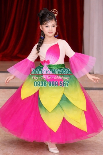 Váy Múa Sen Trẻ Em 009