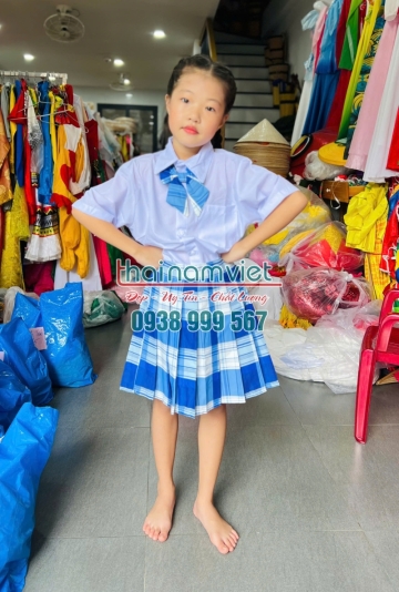 Váy Xếp Ly Áo Sơ Mi 003