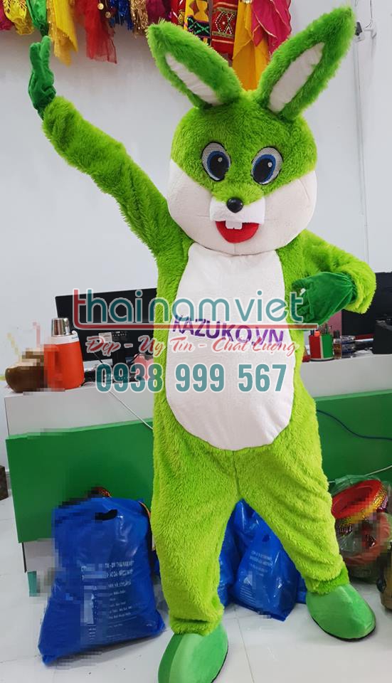 Mascot Thỏ Quảng Cáo 002