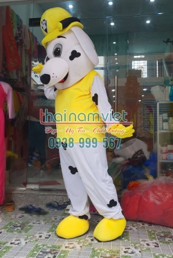 Mascot Chó Đốm Vàng
