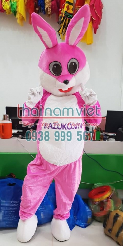 Mascot Thỏ Quảng Cáo 001