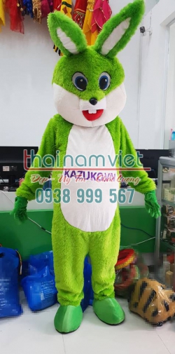Mascot Thỏ Quảng Cáo 002